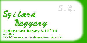 szilard magyary business card